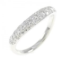 Nhẫn kim cương Pavé K18WG 0.40CT