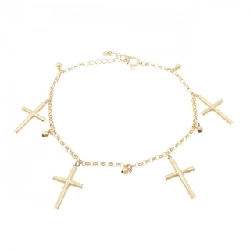 K18YG Vòng tay chéo - Hàng hiệu Authentic 873489