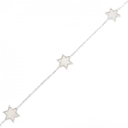 K18WG Vòng tay ngọc trai - Hàng hiệu Authentic