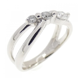 Nhẫn kim cương ba viên PT900 0.50CT