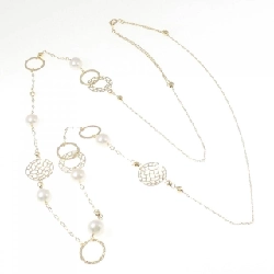 K18YG Akoya Pearl Necklace - Hàng hiệu Authentic 856740