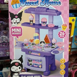 Đồ chơi đồ hàng Kuromi quầy bán kem 2016- 261 Sweet table play house mini desert 270834
