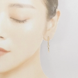 K18YG Bông tai Cubic - Hàng hiệu Chính hãng 867856