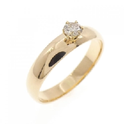 Nhẫn kim cương K18YG 0.12CT - Hàng hiệu Chính hãng