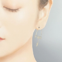 K18YG Bông tai ô - Hàng hiệu Authentic 867689