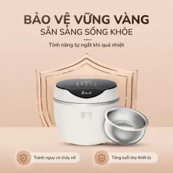 Nồi cơm điện tử UNIE URC612 , nấu cơm giảm đường, lòng nồi inox, dung tích 1,2L 574510