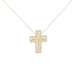 K18YG 2WAY Đá quý Kim cương Dây chuyền 0.25CT - Hàng hiệu Chính hãng