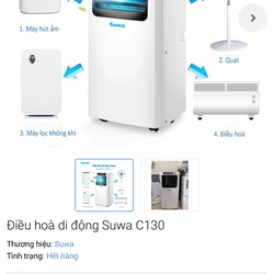 ĐIỀU HOÀ DI ĐỘNG SUWAC130 GIÁ HÃNG 5.600K *TẶNG QUÀ 0Đ 501683
