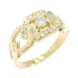 Nhẫn kim cương K18YG 0.10CT