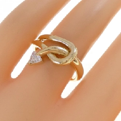 Nhẫn kim cương K18YG 0.22CT - Hàng hiệu Authentic 853675