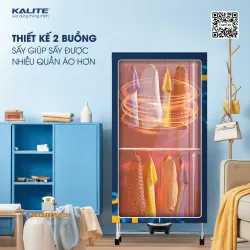 Tủ sấy quần áo đa năng KALITE KL6660 diệt khuẩn nấm mốc 601514