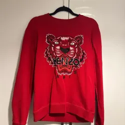 Áo sweatshirt Kenzo đỏ thêu hình đầu hổ lớn size L 757195