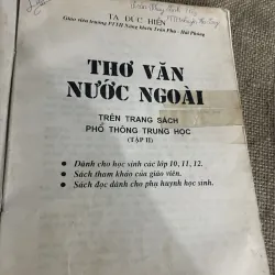 THƠ VĂN NƯỚC NGOÀI TRÊN TRANG SÁCH PHỔ THÔNG TRUNG HỌC   763367