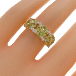 Nhẫn Peridot K18YG hình cỏ 0.80CT - Hàng hiệu Chính hãng 851496