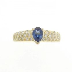 Nhẫn Sapphire K18YG 0.46CT - Hàng hiệu Chính hãng 852822