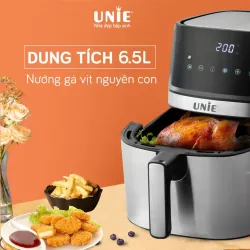 Nồi chiên không dầu UNIE UE-600 dung tích 6.5L, 8 chế độ nấu chuyên sâu