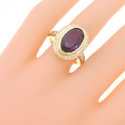 Nhẫn Sapphire tổng hợp K18YG 6.71CT - Hàng hiệu Authentic 849603