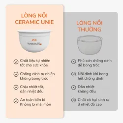 🍚 UNIE URC815 – Lòng gốm tự nhiên, cơm ngon chuẩn vị nhà làm! 723269