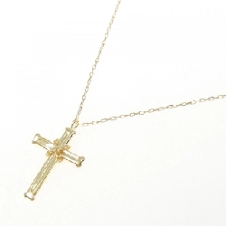 K18YG Dây chuyền hình chữ thập - Hàng hiệu Authentic 860861