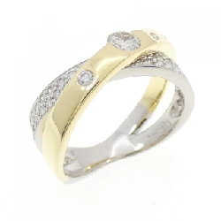 Nhẫn kim cương PT900/K18YG 0.46CT - Hàng hiệu Authentic