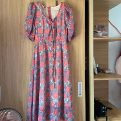 Đầm sự tiệc nữ vải voan hoa văn trẻ trung 1m2 1019236