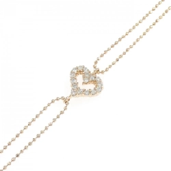 K14PG Vòng tay kim cương hình trái tim 0.20CT - Hàng hiệu Chính hãng