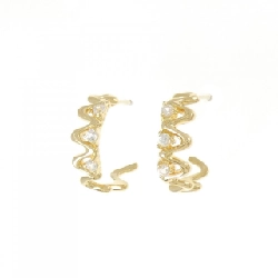 K18YG Bông tai Sapphire Trắng 0.28CT - Hàng hiệu Chính hãng 870097