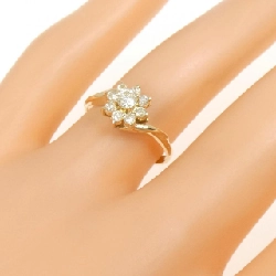 Nhẫn kim cương hoa K18YG 0.32CT 668347