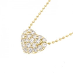 K18YG Dây chuyền kim cương hình trái tim Pavé 0.60CT - Hàng hiệu Chính hãng 861712