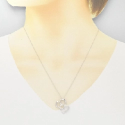 K18WG Dây chuyền kim cương hình trái tim 0.11CT - Hàng hiệu Chính hãng 863231