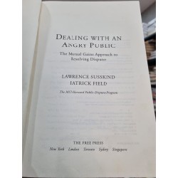 DEALING WITH AN ANGRY PUBLIC - SUSSKIND FIELD 119301