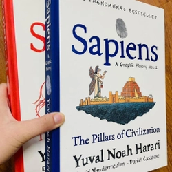 Bộ sách Sapiens - lược sử loài người 2 cuốn tiếng Anh 463045