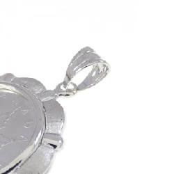 Mặt dây chuyền đồng xu 18KWG (khung) - Hàng hiệu chính hãng 863437