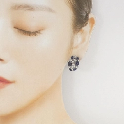 K18WG Sapphire Bông tai 9.71CT - Hàng hiệu Chính hãng 873544