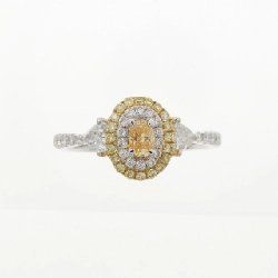 Nhẫn kim cương K18WG/K18YG 0.155CT - Hàng hiệu Authentic 854748