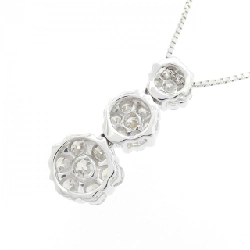 K18WG Hoa Nhài Kim Cương Dây Chuyền 1.00CT - Hàng hiệu Chính hãng 860844