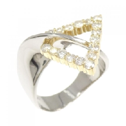 Nhẫn kim cương PT900/K18YG 0.60CT - Hàng hiệu Authentic