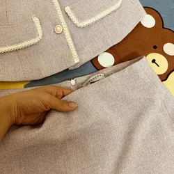 Set dạ gồm vest và chân váy hàng thiết kế pass, màu ở ngoài đẹp hơn 693501