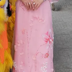 Áo dài Tết đính kết vải tơ có kèm quần 708843