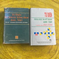 COMBO TỪ ĐIỂN KHOA HỌC VÀ KỸ THUẬT ANH VIỆT & TỪ ĐIỂN KỸ THUẬT TỔNG HỢP ANH VIỆT