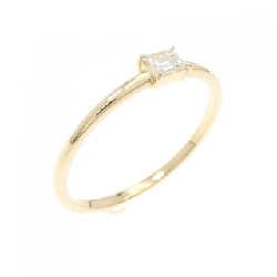 Nhẫn kim cương K18YG 0.10CT - Hàng hiệu Chính hãng