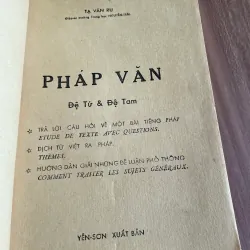PHÁP VĂN - ĐỆ TỨ VÀ ĐỆ TAM - TẠ VĂN RU- 626535