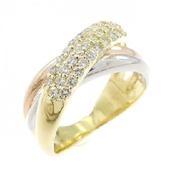 Nhẫn kim cương K18YG/PT900/K18PG 0.31CT - Hàng hiệu Chính hãng