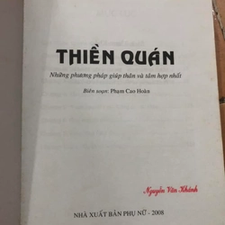 Sách Thiền quán - Những phương pháp giúp thân và tâm hợp nhất - Phạm Cao Hoàn biên soạn 307035