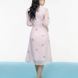 EVA DE EVA - Đầm voan tay lở size M 528890