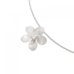 K18WG Hoa Kim Cương Dây Chuyền 0.035CT - Hàng hiệu Chính hãng 859154