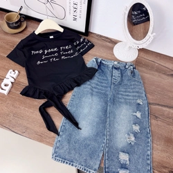 Set jean thun phù hợp đi chơi cho bé dưới 30kg 463235