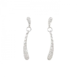 Bông tai kim cương 750WG/K18WG 0.36CT - Hàng hiệu Chính hãng