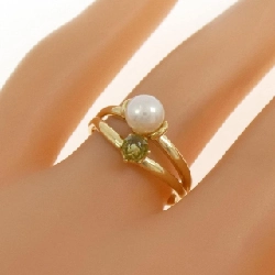 Nhẫn ngọc trai Akoya K18YG 5.2mm 669009