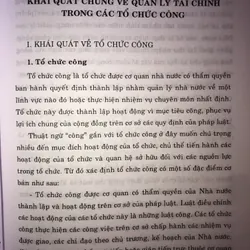 Quản lý tài chính, kế toán trong các tổ chức công 708781